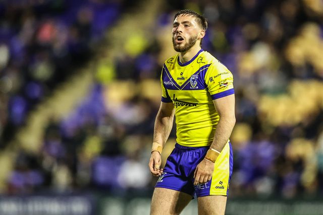 Adam Holroyd of Warrington Wolves during the Betfred Super League Round 24 match Warrington Wolves vs Salford Red Devils at Halliwell Jones Stadium, Warrington, United Kingdom, 29th August 2025

(Photo by Alfie Cosgrove/News Images)