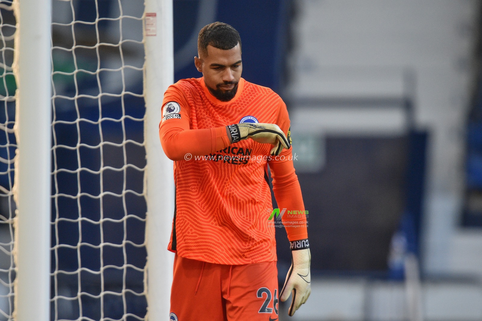 Robert Sanchez #26 of Brighton & Hove Albion during the game