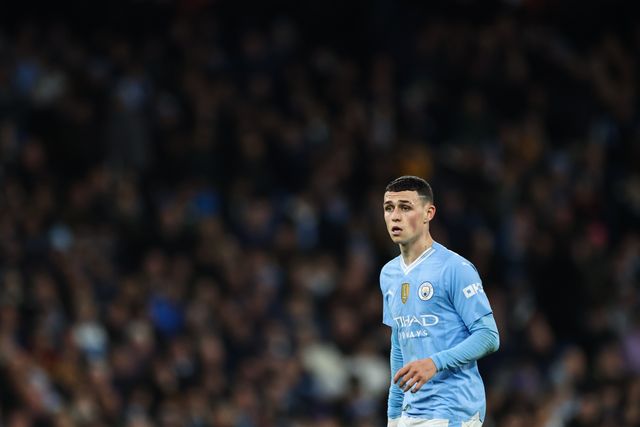 Phil Foden of Manchester City during the Premier League match Manchester City vs Aston Villa at Etihad Stadium, Manchester, United Kingdom, 3rd April 2024

(Photo by Mark Cosgrove/News Images)