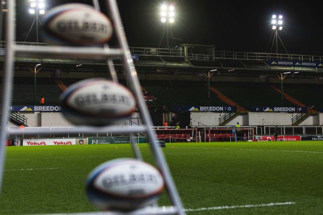 Mattioli Woods Welford Road Stadium ahead of the Gallagher Premiership match Leicester Tigers vs Gloucester Rugby at Mattioli Woods Welford Road Stadium, Leicester, United Kingdom, 19th December 2025

(Photo by Craig Evans/News Images)

*** GER AUT SUI OUT ***