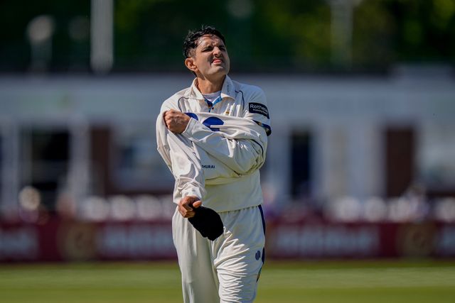 Pakistan international bowler Mohammad Abbas walks back to the boundary line during the County Championship Division Two Derbyshire vs Gloucestershire at The Central Co-Op County Ground, Derby, United Kingdom on 24 April 2026

(Photo by Maynard Manyowa/News Images)