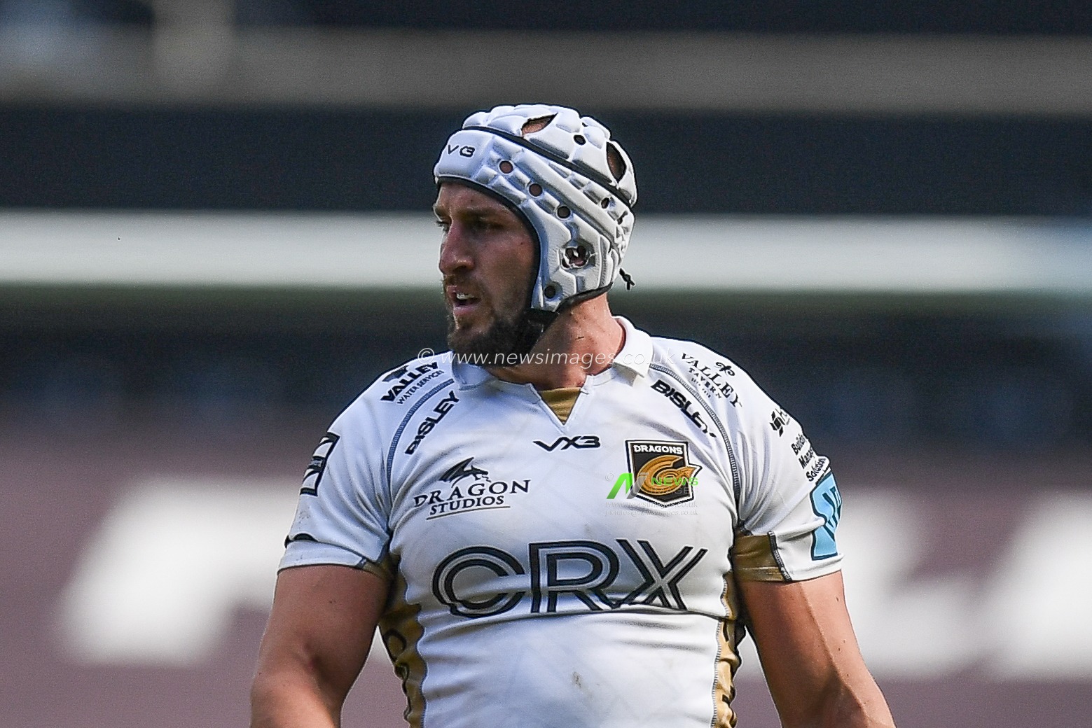 Ollie Griffiths of Dragons, during the game