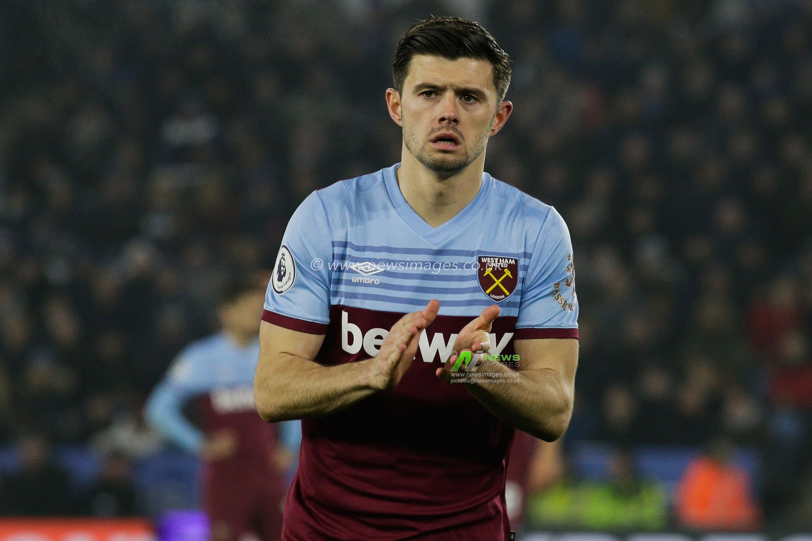 22nd January 2020, King Power Stadium, Leicester, England; Premier League, Leicester City v West Ham United : Aaron Cresswell (3) of West Ham United