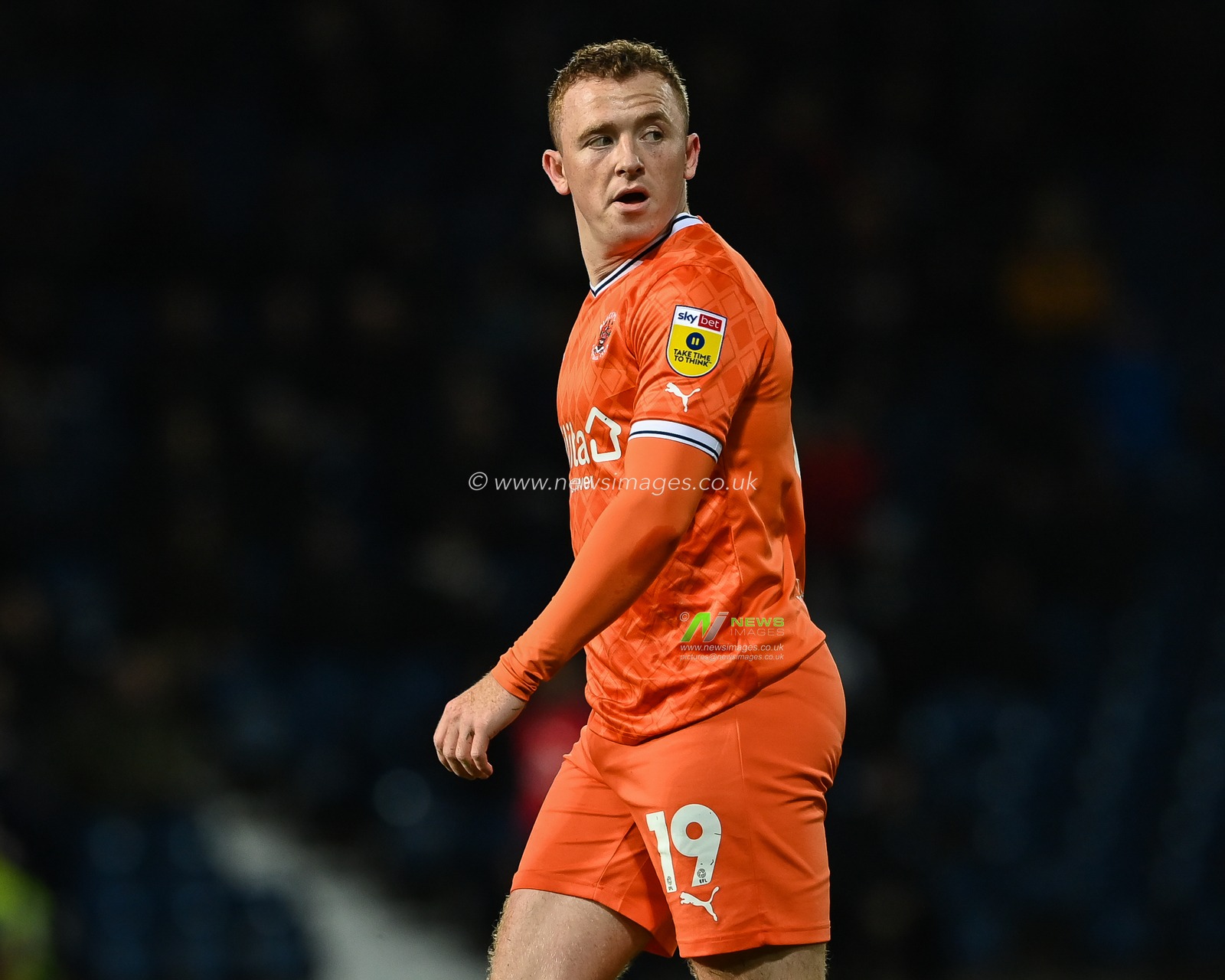 Shayne Lavery #19 of Blackpool during the Sky Bet Championship match West Bromwich Albion vs Blackpool at The Hawthorns, West Bromwich, United Kingdom, 1st November 2022

(Photo by Craig Thomas/News Images)