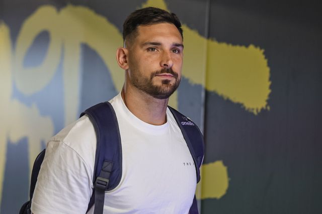 Ryan Matterson of Warrington Wolves arrives during the Betfred Super League Round 25 match Warrington Wolves vs Leigh Leopards at Halliwell Jones Stadium, Warrington, United Kingdom, 6th September 2025

(Photo by Mark Cosgrove/News Images)