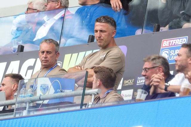 Sam Burgess head coach of Warrington Wolves looks on during the Betfred Super League Magic Weekend match Leigh Leopards vs Warrington Wolves at Hill Dickinson Stadium, Liverpool, United Kingdom on 04 July 2026

(Photo by Mark Cosgrove/News Images)