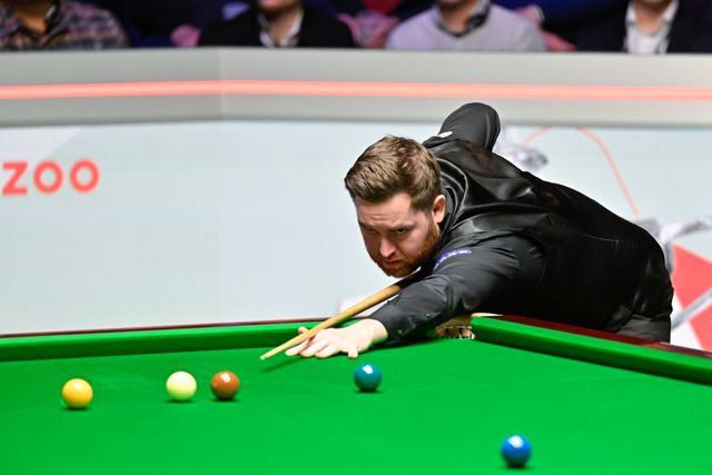 Jak Jones takes a shot, during the Cazoo World Championships 2024 at Crucible Theatre, Sheffield, United Kingdom, 4th May 2024

(Photo by Cody Froggatt/News Images)