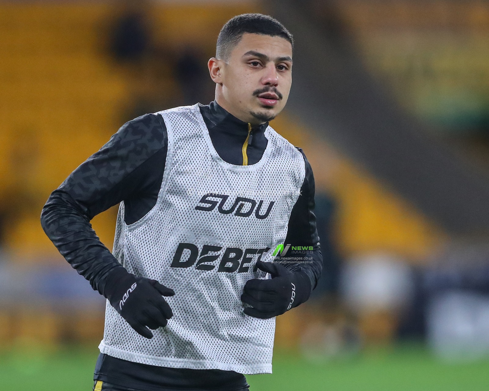 AndrÃ© of Wolverhampton Wanderers in the pregame warmup session during the Premier League match Wolverhampton Wanderers vs Fulham at Molineux, Wolverhampton, United Kingdom, 25th February 2025

(Photo by Gareth Evans/News Images)