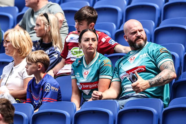 St Helens fans arrive early for the Betfred Super League Magic Weekend match Wakefield Trinity vs Castleford Tigers at Hill Dickinson Stadium, Liverpool, United Kingdom on 05 July 2026

(Photo by Alfie Cosgrove/News Images)