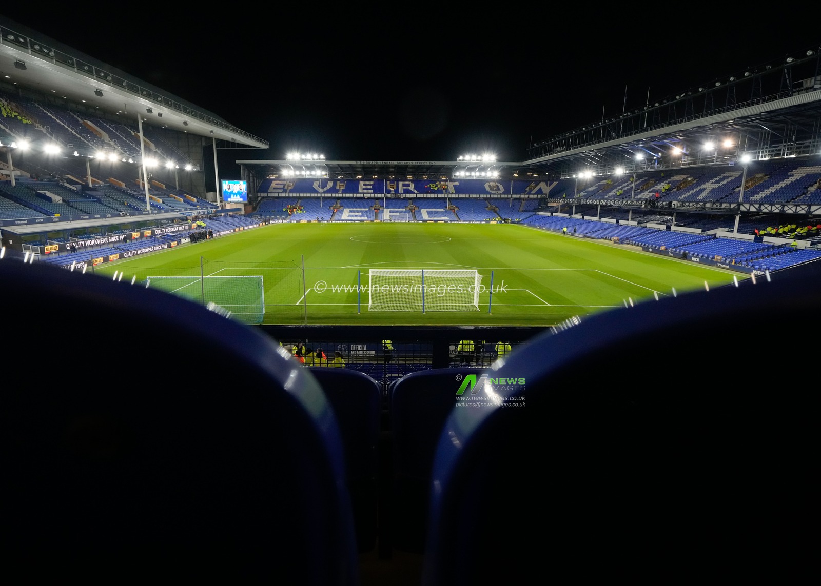 A general view inside Goodison Park ahead of the match, during the Emirates FA Cup Third Round Replay match Everton vs Crystal Palace at Goodison Park, Liverpool, United Kingdom, 17th January 2024

(Photo by Steve Flynn/News Images)
