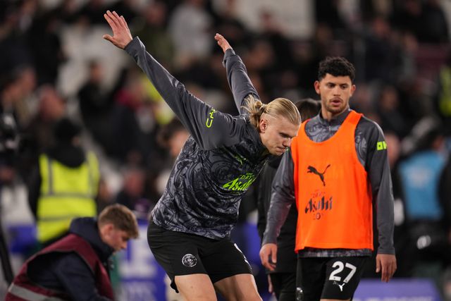 Erling Haland of Manchester City ahead of the Premier League match West Ham United vs Manchester City at London Stadium, London, United Kingdom on 14 March 2026

(Photo by Harvey Murphy/News Images)