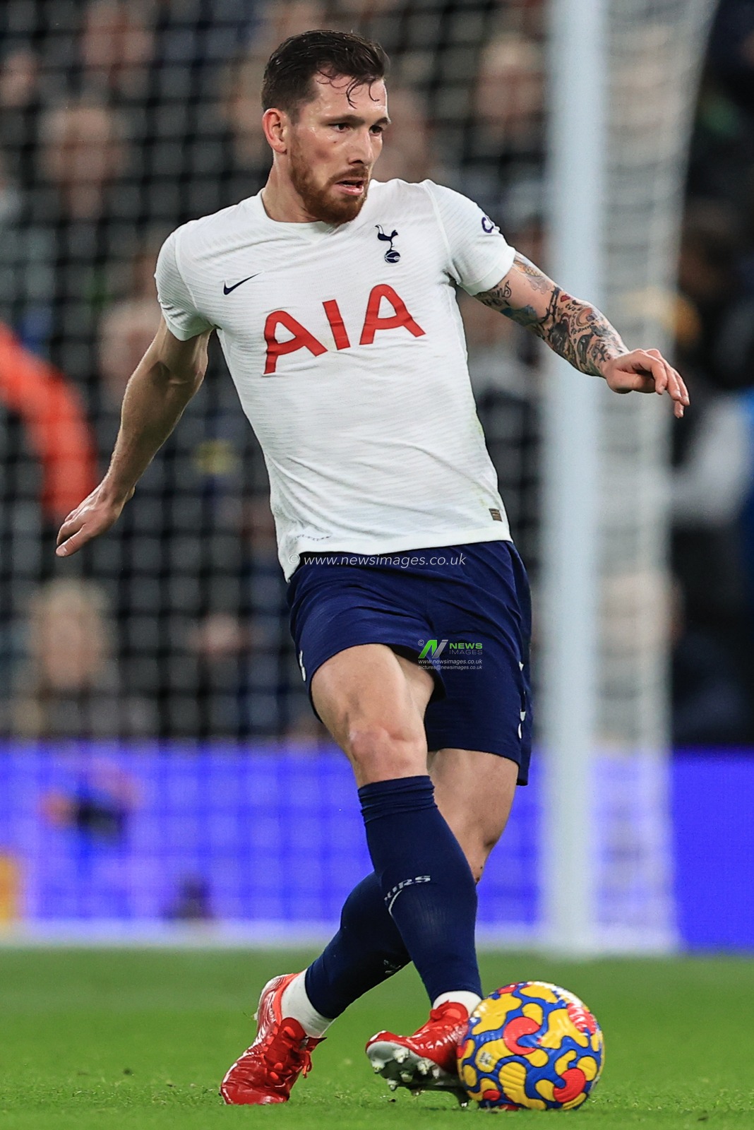Pierre-Emile Hojbjerg #5 of Tottenham Hotspur in action during the game