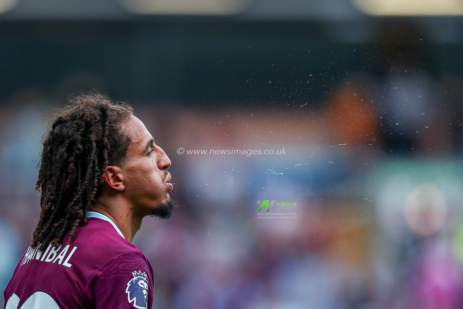Hannibal Mejbri of Burnley during the Premier League match Burnley vs Sunderland at Turf Moor, Burnley, United Kingdom, 23rd August 2025

(Photo by Jorge Horsted/News Images)