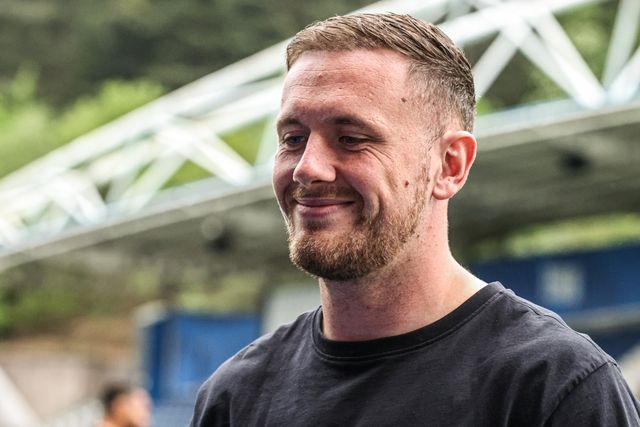 Ben Currie of Warrington Wolves arrives during the Betfred Super League round 10 match Huddersfield Giants vs Warrington Wolves at Accu Stadium, Huddersfield, United Kingdom on 02 May 2026

(Photo by Alfie Cosgrove/News Images)