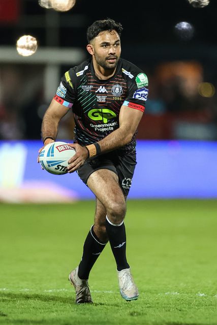 Bevan French of Wigan Warriors in action during the Betfred Super League Round 9 match Hull KR vs Wigan Warriors at Sewell Group Craven Park, Kingston upon Hull, United Kingdom, 26th April 2024

(Photo by Mark Cosgrove/News Images)