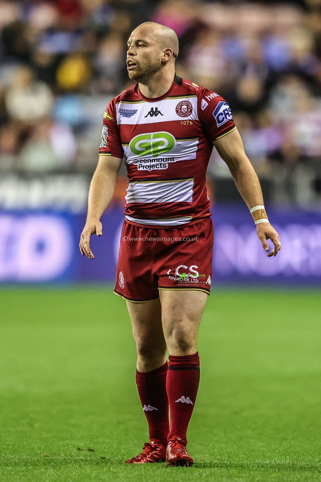 Liam Marshall of Wigan Warriors during the Betfred Super League Round 26 match Wigan Warriors vs Castleford Tigers at The Brick Community Stadium, Wigan, United Kingdom, 12th September 2025

(Photo by Alfie Cosgrove/News Images)