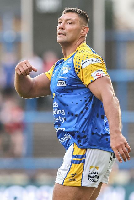 Ryan Hall of Leeds Rhinos during pre-game warm up during the Betfred Super League round 19 match Leeds Rhinos vs Salford Red Devils at Headingley Stadium, Leeds, United Kingdom, 18th July 2025

(Photo by Alfie Cosgrove/News Images)