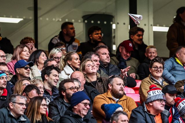 England fans entertain themselves with paper planes as they trail 6-26 during the The Ashes Series 2025 England vs Australia at Wembley Stadium, London, United Kingdom, 25th October 2025

(Photo by Alfie Cosgrove/News Images)