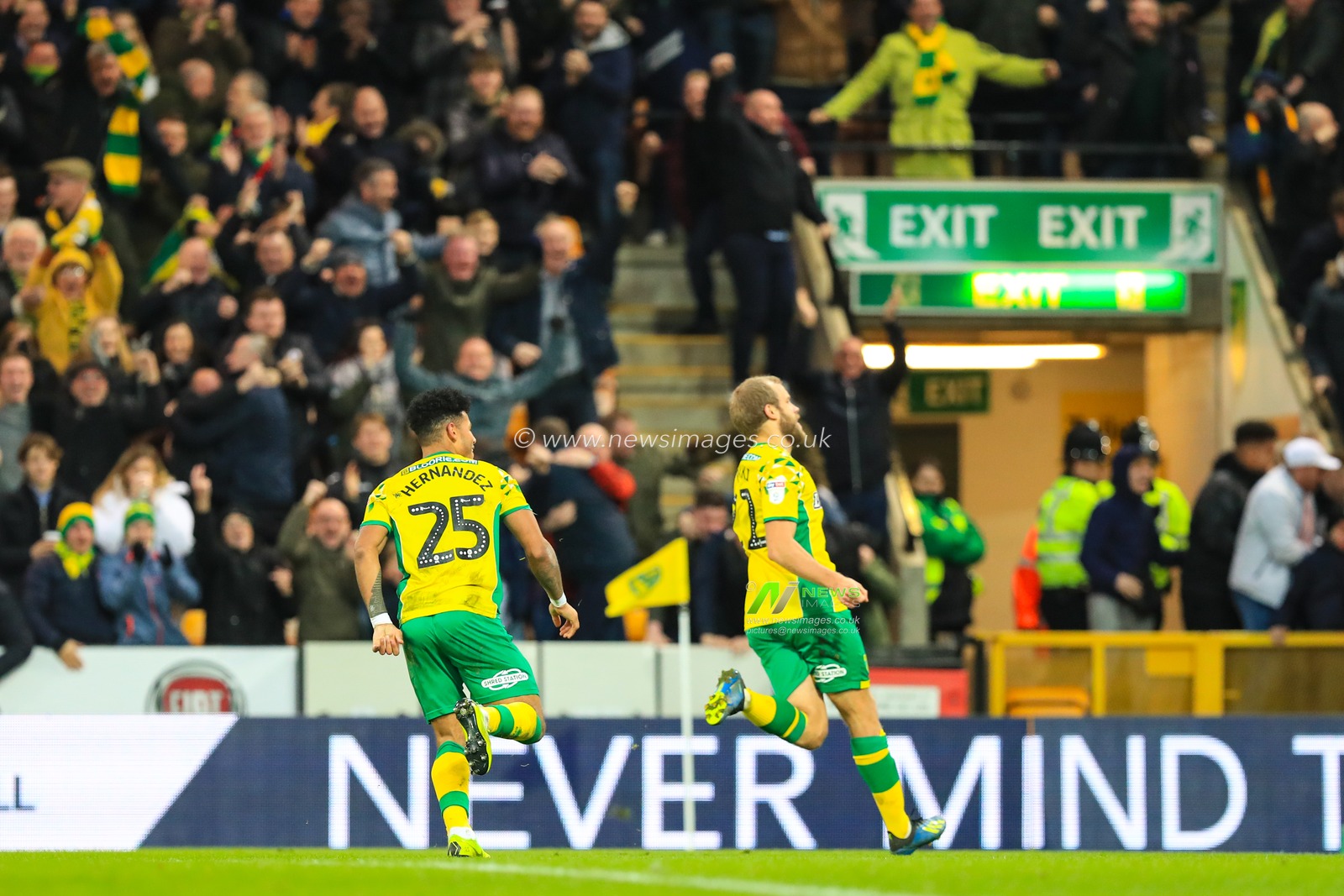26th January 2019, Carrow Road, Norfolk, England; Sky Bet Championship, Norwich City vs Sheffield United ;  Teemu Pukki (22) of Norwich City celebrates making it 2-1

Credit: Georgie Kerr/News Images

English Football League images are subject to DataCo Licence