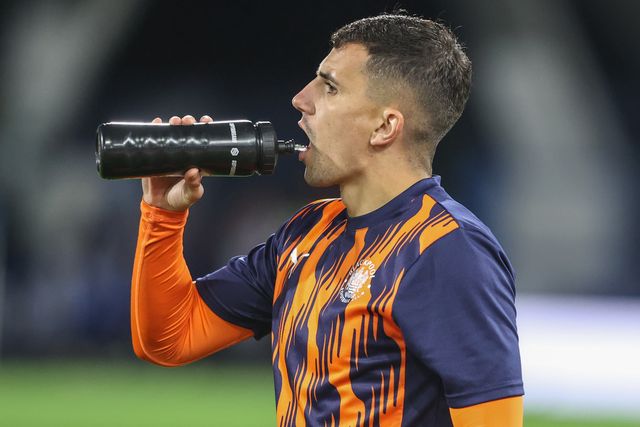 Albie Morgan of Blackpool in the pregame warmup session during the Sky Bet League 1 match Huddersfield Town vs Blackpool at John Smith's Stadium, Huddersfield, United Kingdom, 24th September 2024

(Photo by Alfie Cosgrove/News Images)