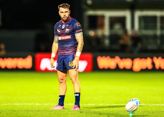 Kyle Feldt of St. Helens during the Betfred Super League round 21 match Wakefield Trinity vs St Helens at DIY Kitchens Stadium, Wakefield, United Kingdom, 8th August 2025

(Photo by Richard Bierton/News Images)