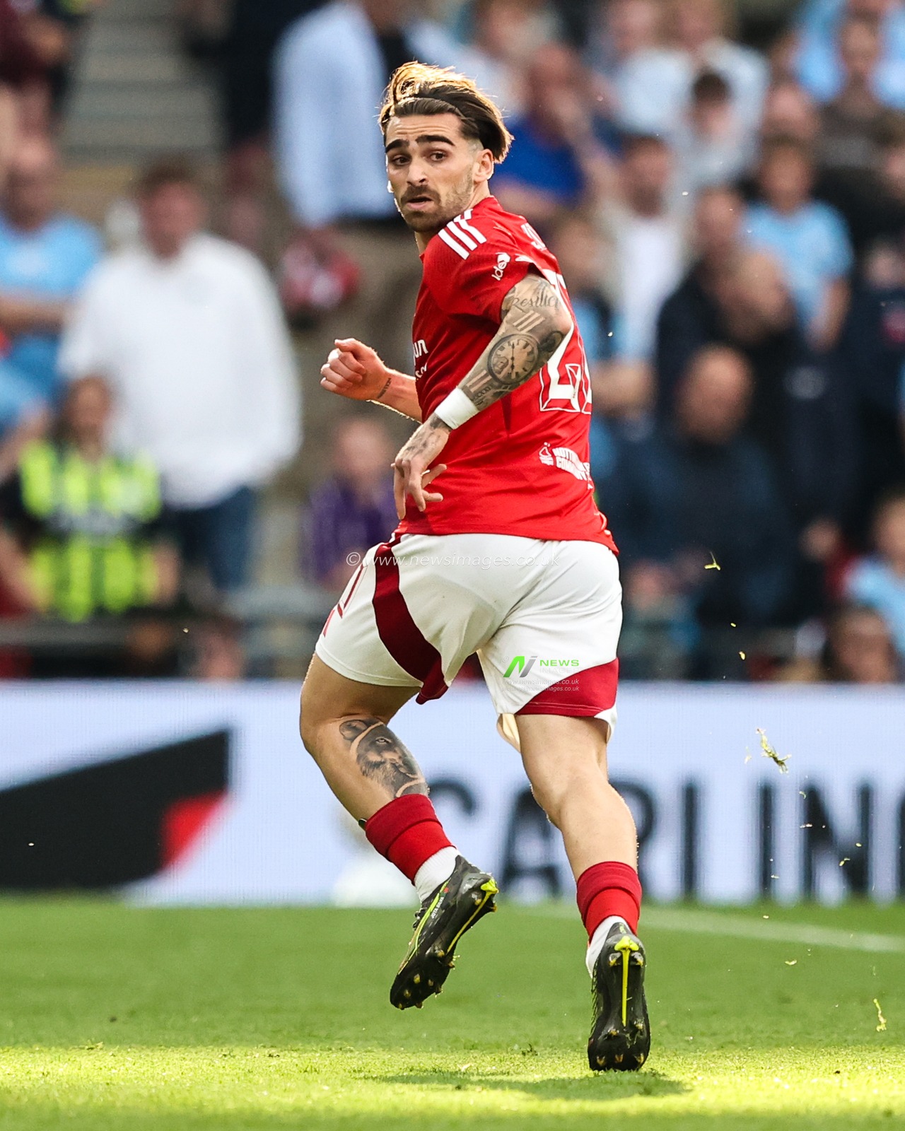 Jota Silva of Nottingham Forest during the Emirates FA Cup Semi-Final match Nottingham Forest vs Manchester City at Wembley Stadium, London, United Kingdom, 26th April 2025

(Photo by Alfie Cosgrove/News Images)
