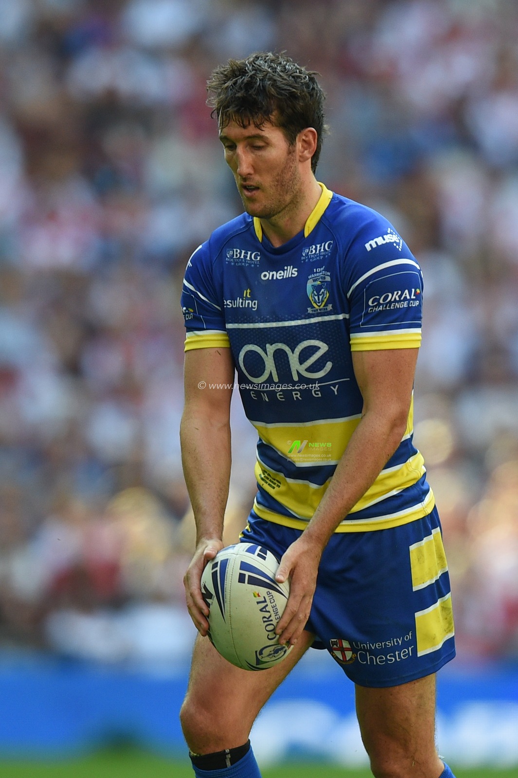 24th August 2019 , Wembley Stadium, London England ; 2019 Coral Challenge Cup Final ; St Helens vs Warrington Wolves ; Stefan Ratchford of Warrington Wolves during the game



Credit: Richard Long/News Images