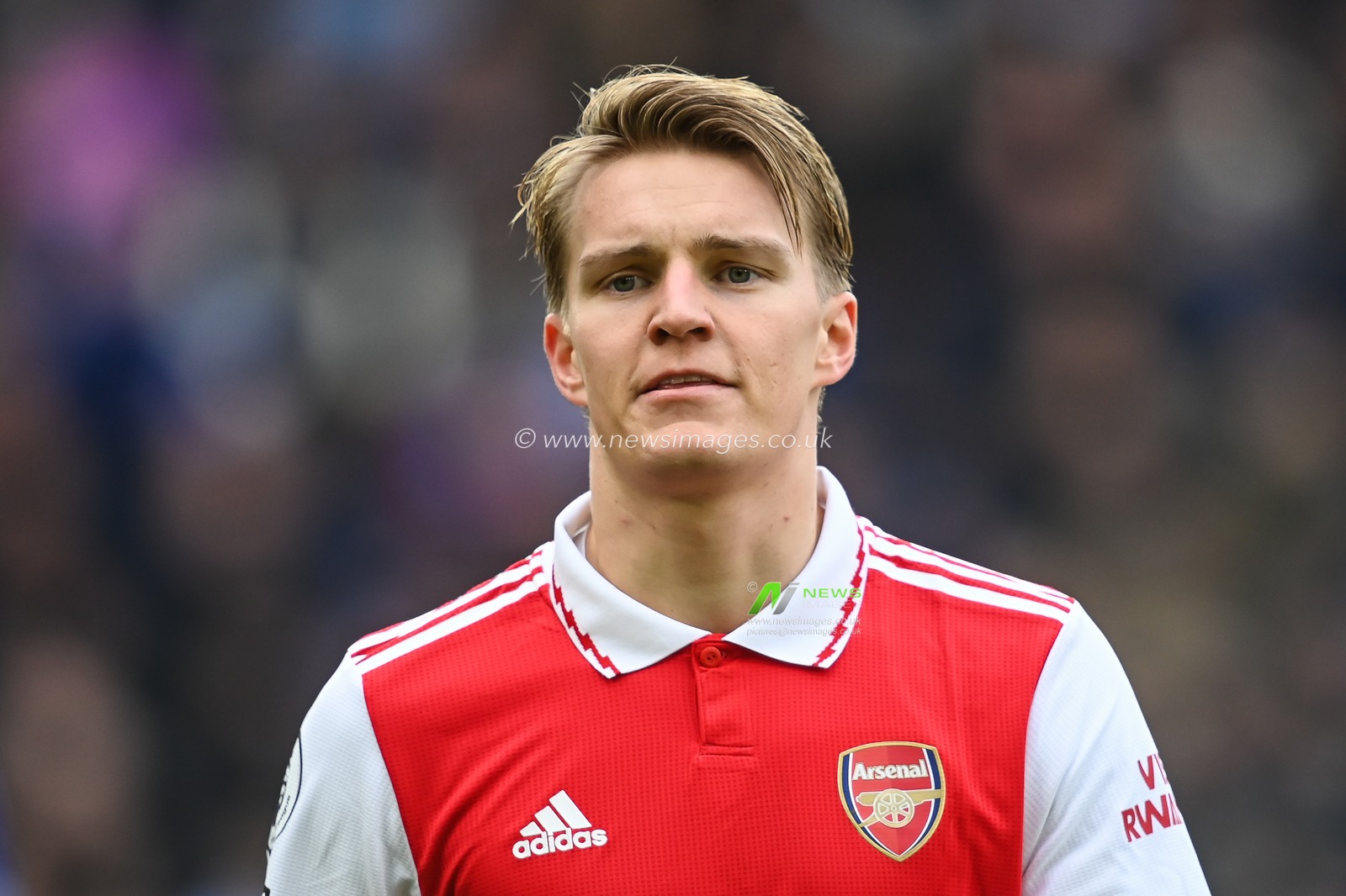 Martin Ã˜degaard #8 of Arsenal during the Premier League match Leicester City vs Arsenal at King Power Stadium, Leicester, United Kingdom, 25th February 2023

(Photo by Craig Thomas/News Images)