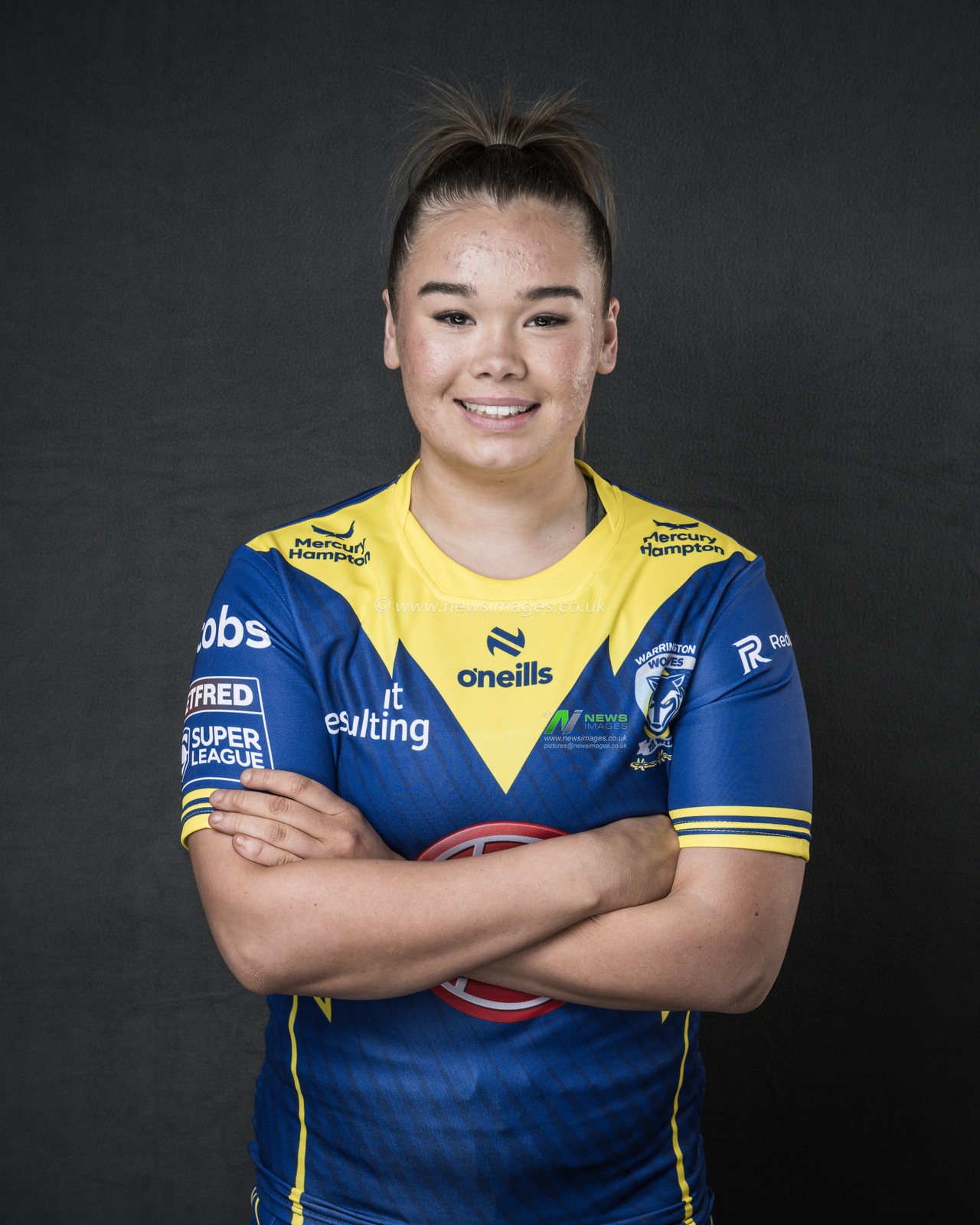 Warrington Wolves Women Headshots at Halliwell Jones Stadium, Warrington, United Kingdom, 5th March 2024

(Photo by Craig Thomas/News Images)