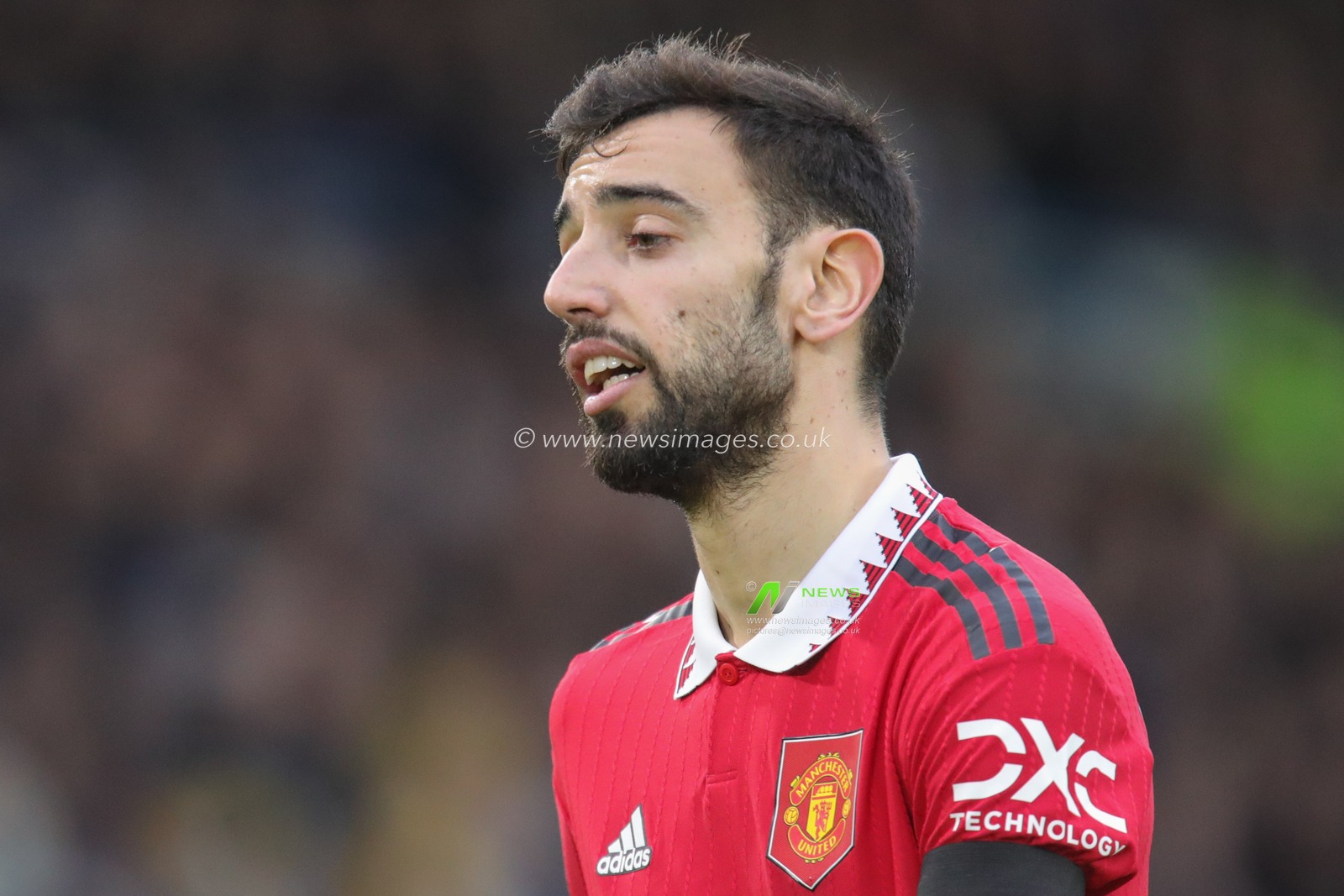 Bruno Fernandes #8 of Manchester United during the Premier League match Leeds United vs Manchester United at Elland Road, Leeds, United Kingdom, 12th February 2023

(Photo by James Heaton/News Images)