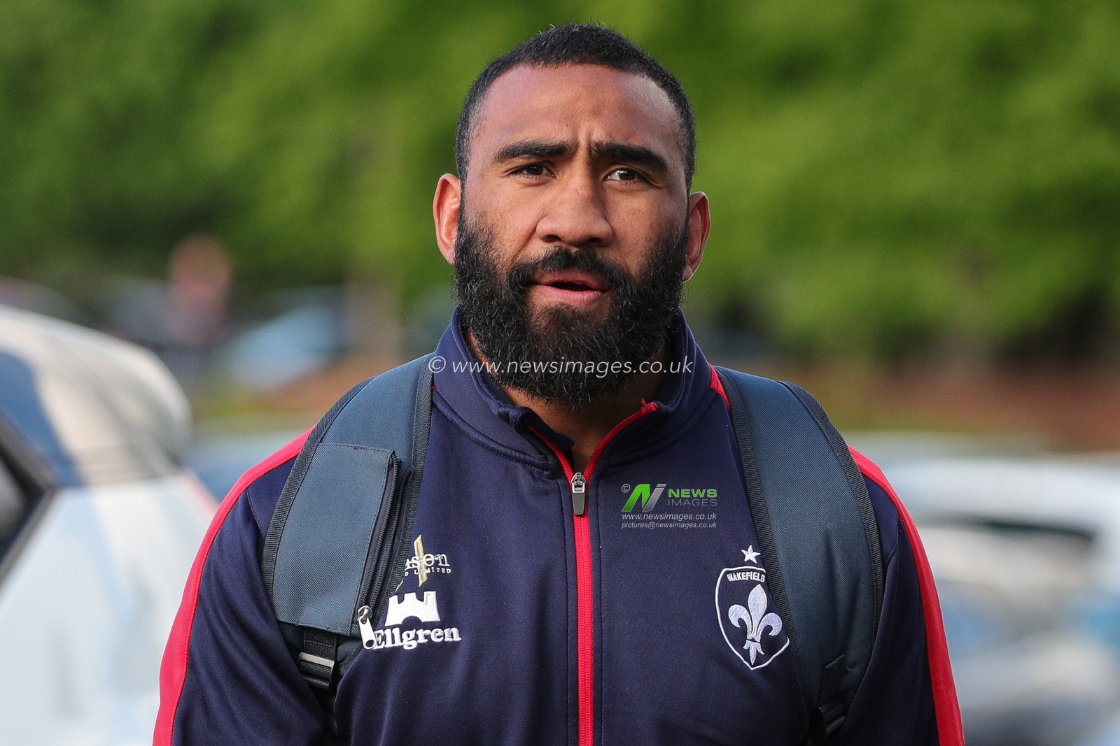 Samisoni Langi #21 of Wakefield Trinity arrives at The Belle Vue Stadium ahead of the Betfred Super League Round 12 match Wakefield Trinity vs Hull FC at The Be Well Support Stadium, Wakefield, United Kingdom, 11th May 2023

(Photo by James Heaton/News Images)