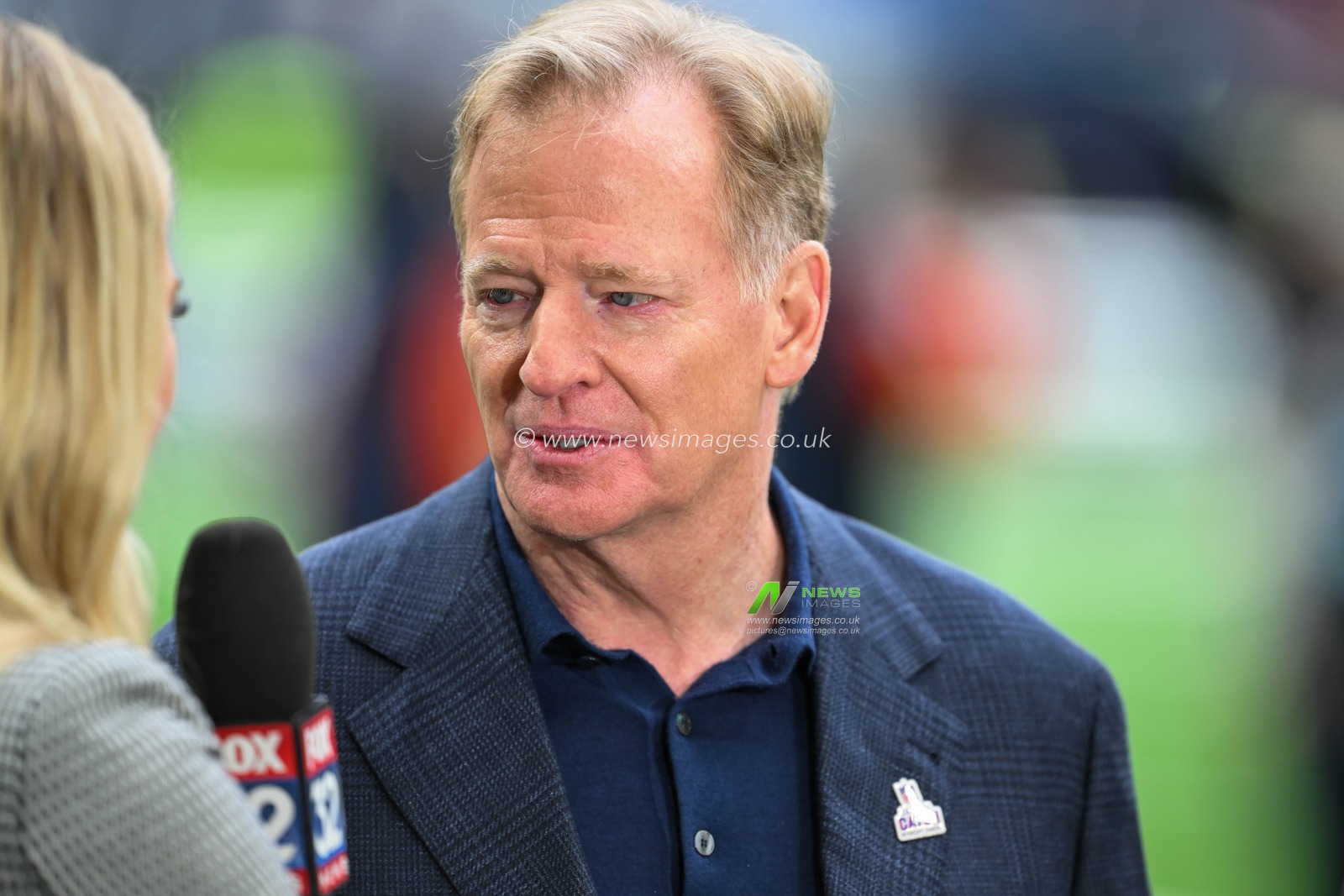 NFL Commissioner Roger Goodell in attendance at the Week 6 match Chicago Bears vs Jacksonville Jaguars at Tottenham Hotspur Stadium, London, United Kingdom, 13th October 2024

(Photo by Craig Thomas/News Images)