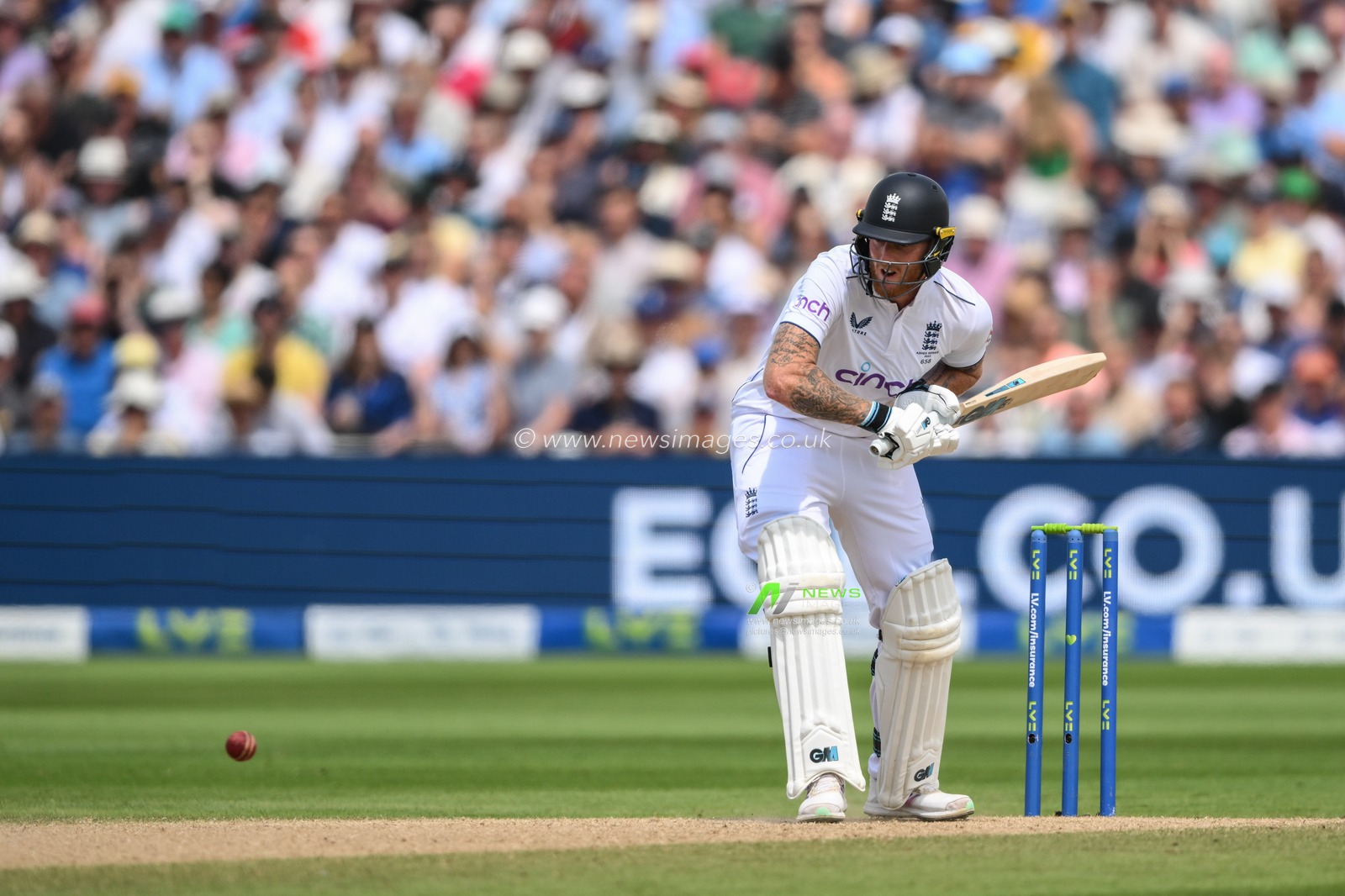 Ben Stokes of England in action during the LV= Insurance Ashes Test Series Day 4 match England vs Australia at Edgbaston, Birmingham, United Kingdom, 19th June 2023

(Photo by Craig Thomas/News Images)