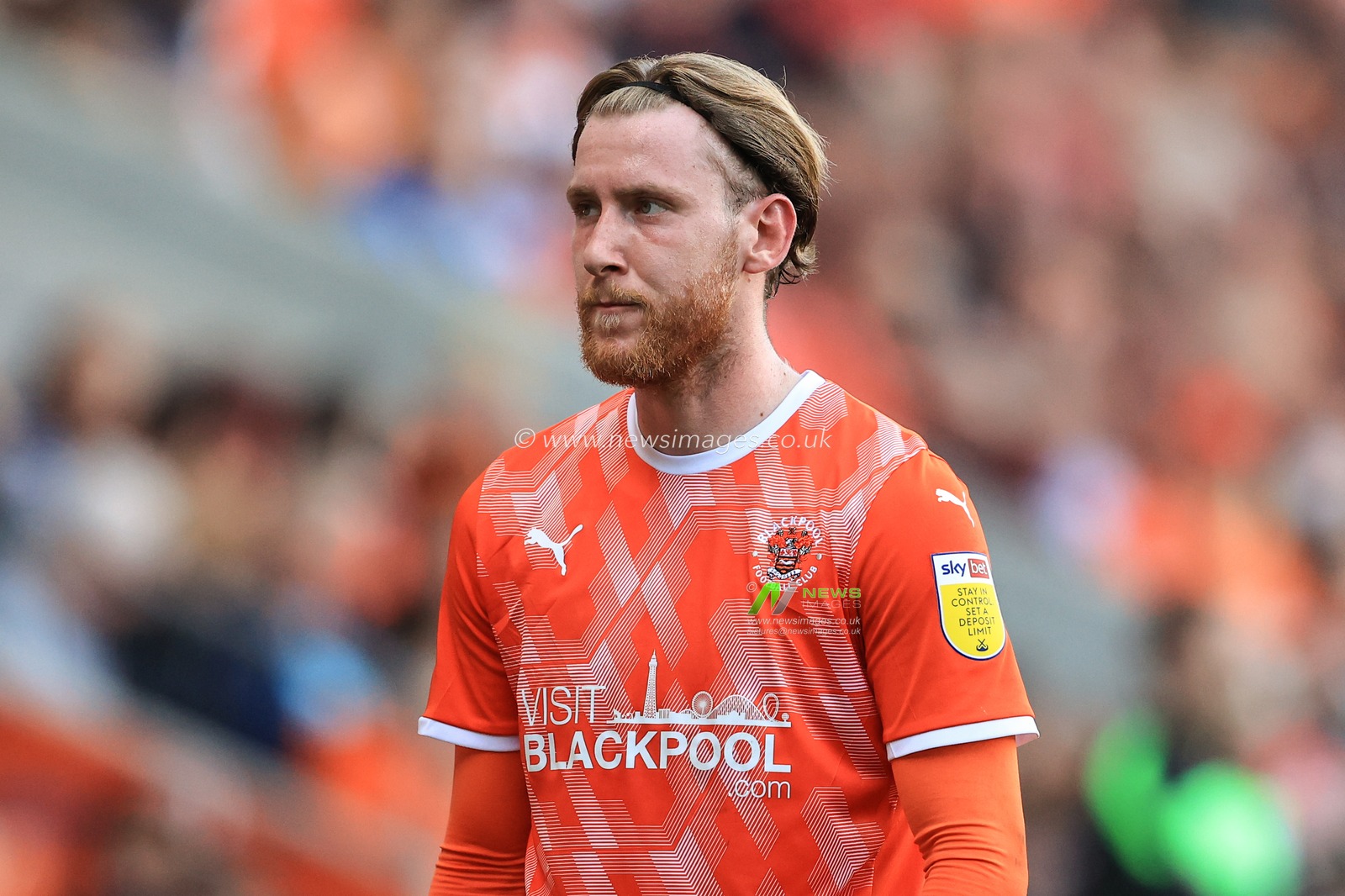 Josh Bowler #11 of Blackpool during the game
