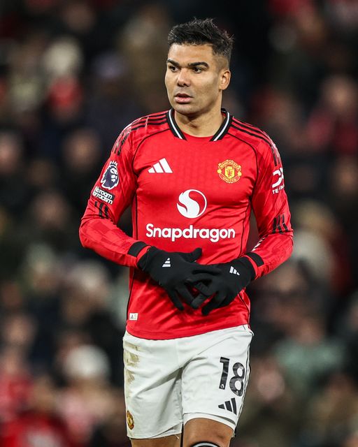 Casemiro of Manchester Untied during the Premier League match Manchester United vs Newcastle United at Old Trafford, Manchester, United Kingdom, 26th December 2025

(Photo by Alfie Cosgrove/News Images)

*** GER AUT SUI OUT ***