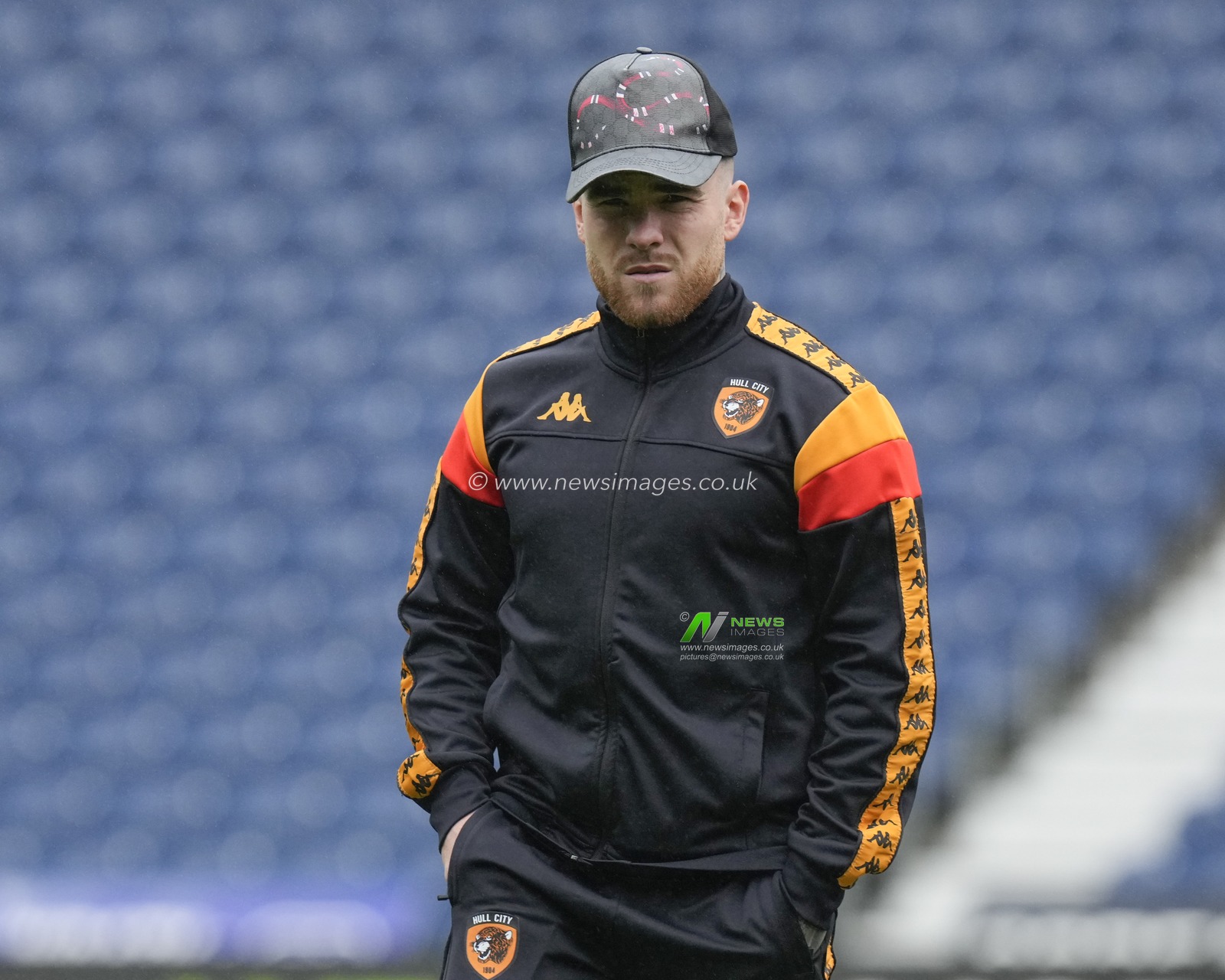 Aaron Connolly #44 of Hull City inspects the pitch before the Sky Bet Championship match West Bromwich Albion vs Hull City at The Hawthorns, West Bromwich, United Kingdom, 4th November 2023

(Photo by Steve Flynn/News Images)