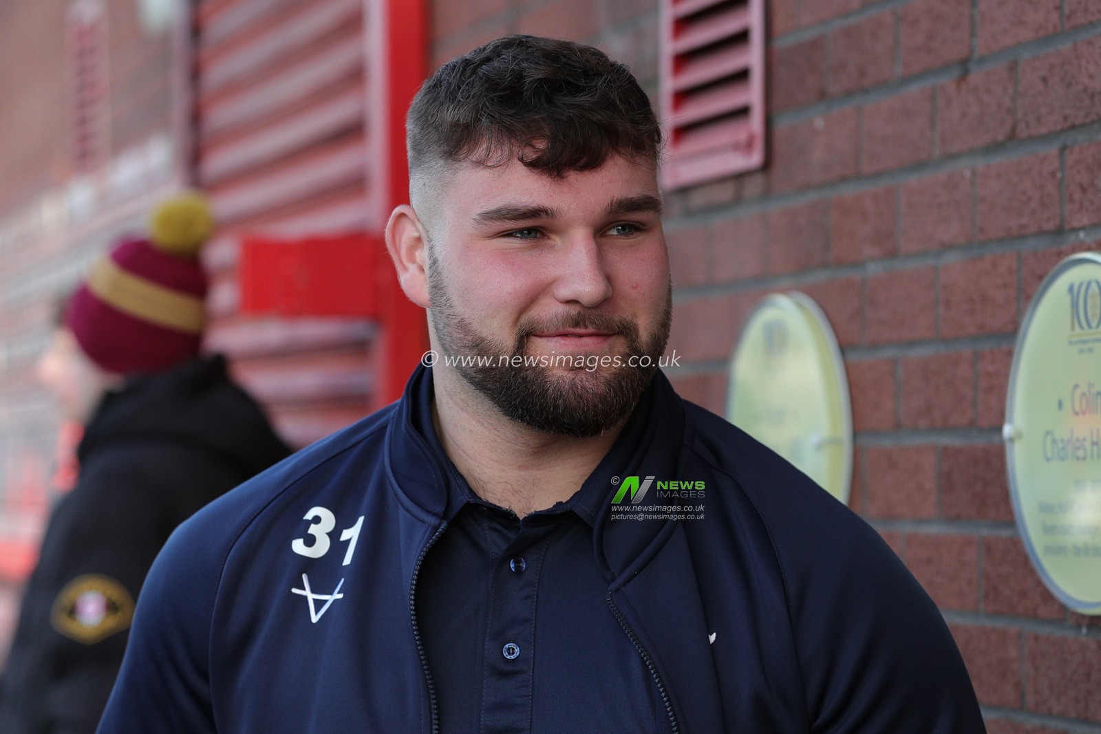 Zach Fishwick #31 of Hull KR arrives at Sewell Group Craven Park Stadium ahead of the Rugby League Pre Season match Hull KR vs Leeds Rhinos at Sewell Group Craven Park, Kingston upon Hull, United Kingdom, 5th February 2023

(Photo by James Heaton/News Images)