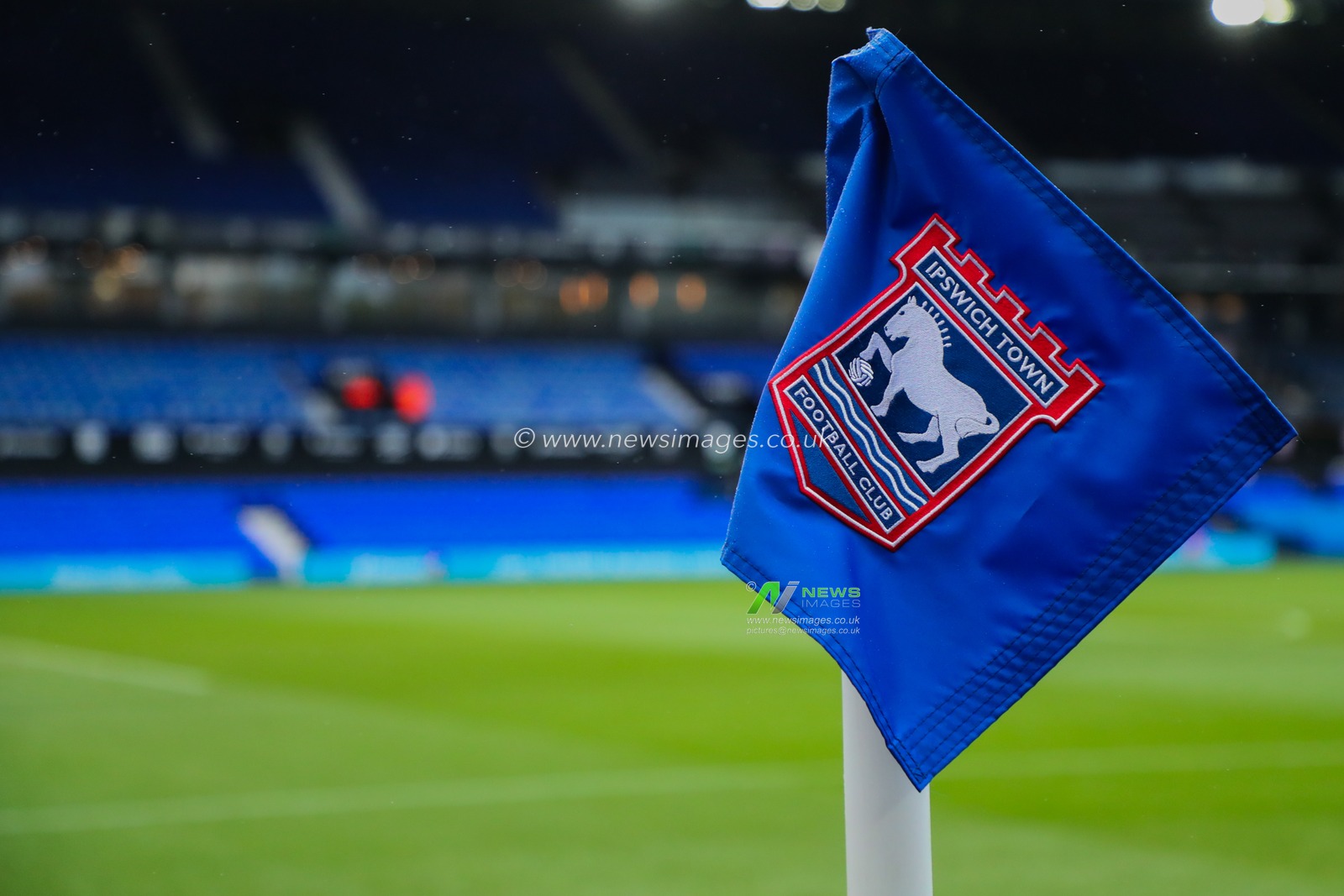 A general view of the match day flag prior to the Premier League match Ipswich Town vs Bournemouth at Portman Road, Ipswich, United Kingdom, 8th December 2024

(Photo by Izzy Poles/News Images)