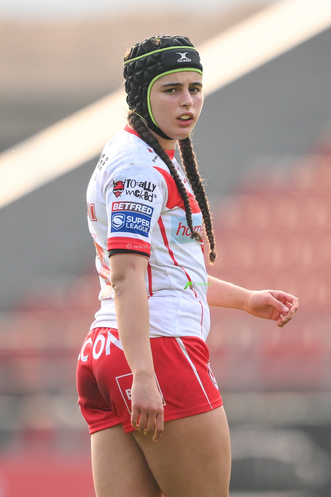 Beri Salihi of St Helens during the Betfred Women's Super League match St Helens vs Wigan Warriors at Totally Wicked Stadium, St Helens, United Kingdom, 31st May 2024

(Photo by Craig Thomas/News Images)