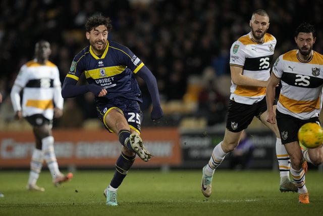 Carabao Cup Quarter Final Port Vale v Middlesbrough