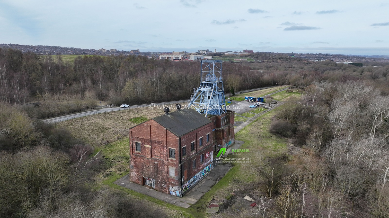 An aerial view of Barnsley Main Colliery pit head and winding gear on the 40th anniversary of the conclusion of the Miners' Strike in Britain was commemorated on March 3, 2025. This strike, which lasted nearly a year beginning on March 6, 1984, had a profound effect on British trade unionism, industry, economic policy, and the wider political landscape; at Barnsley Main Colliery, Barnsley, United Kingdom, 3rd March 2025

(Photo by Mark Cosgrove/News Images)