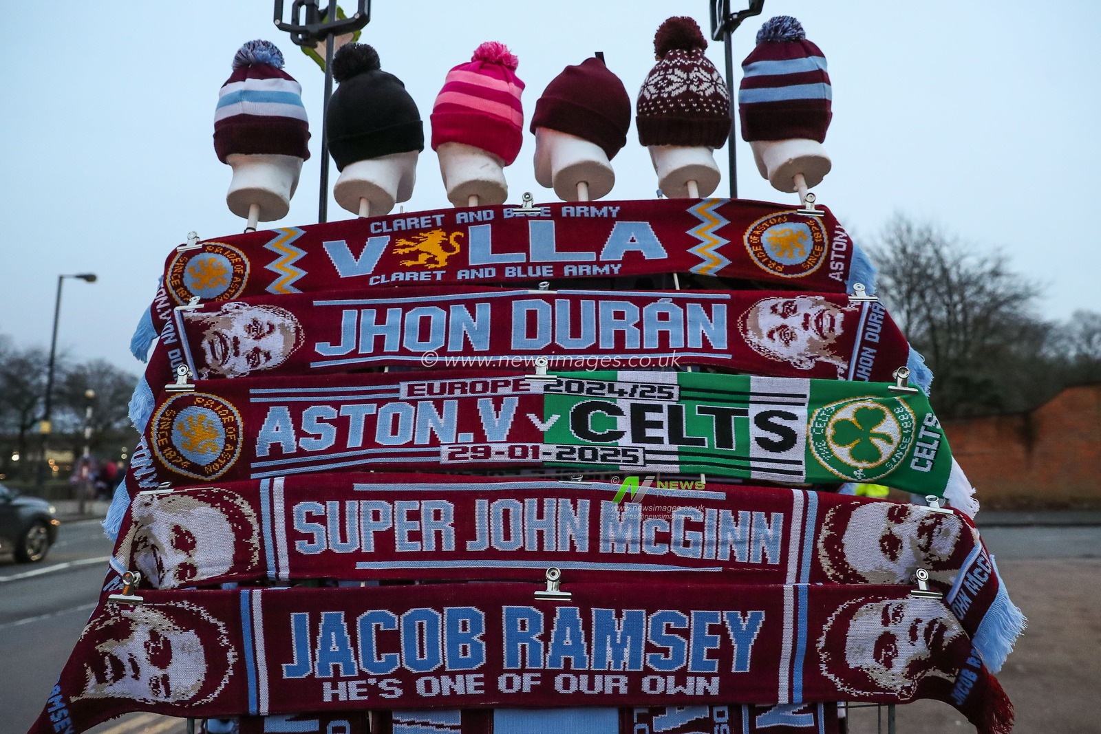 Match day mechanise on sale outside of the ground ahead of the UEFA Champions League Matchday 8 of 8 Aston Villa vs Celtic at Villa Park, Birmingham, United Kingdom, 29th January 2025

(Photo by Gareth Evans/News Images)