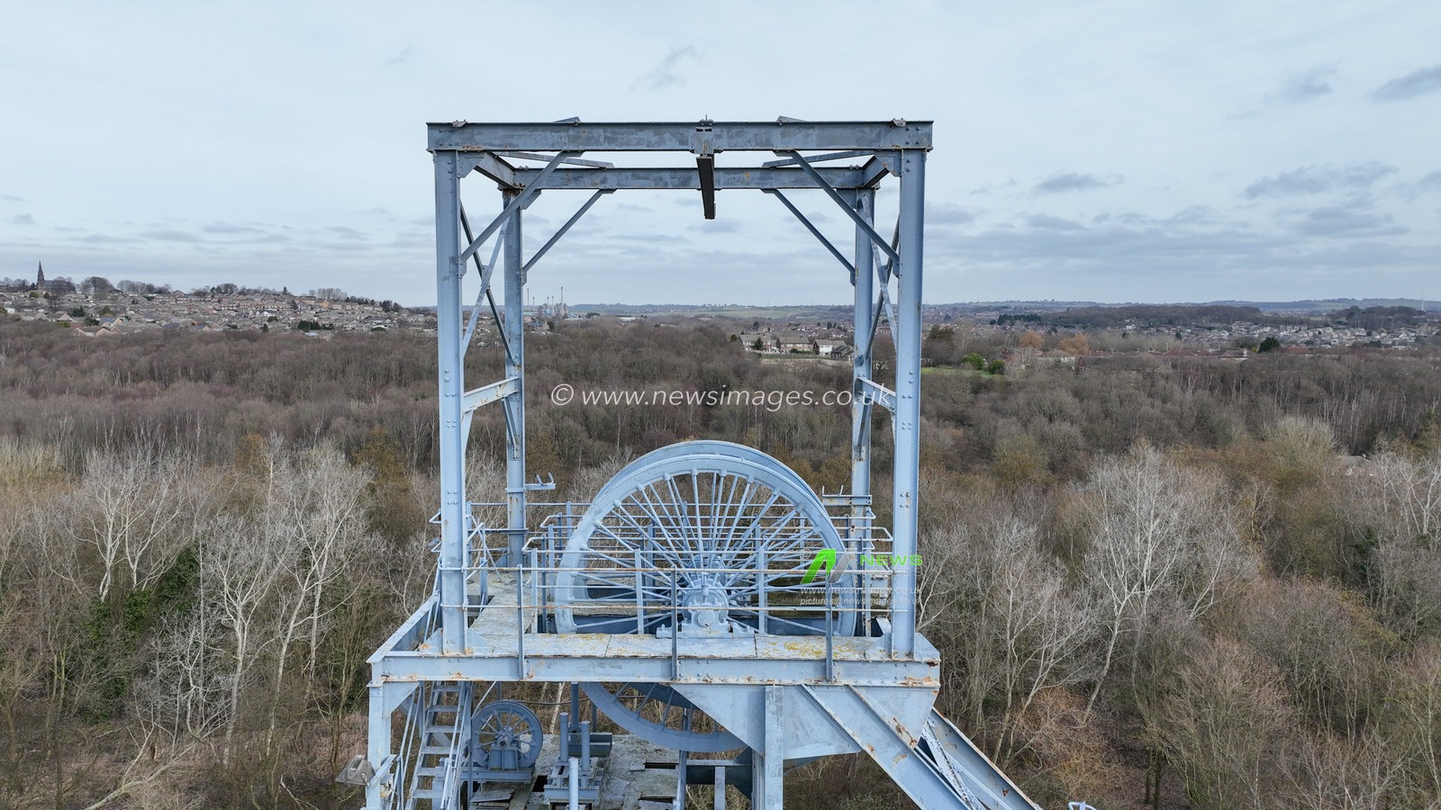 An aerial view of Barnsley Main Colliery pit head and winding gear on the 40th anniversary of the conclusion of the Miners' Strike in Britain was commemorated on March 3, 2025. This strike, which lasted nearly a year beginning on March 6, 1984, had a profound effect on British trade unionism, industry, economic policy, and the wider political landscape; at Barnsley Main Colliery, Barnsley, United Kingdom, 3rd March 2025

(Photo by Mark Cosgrove/News Images)