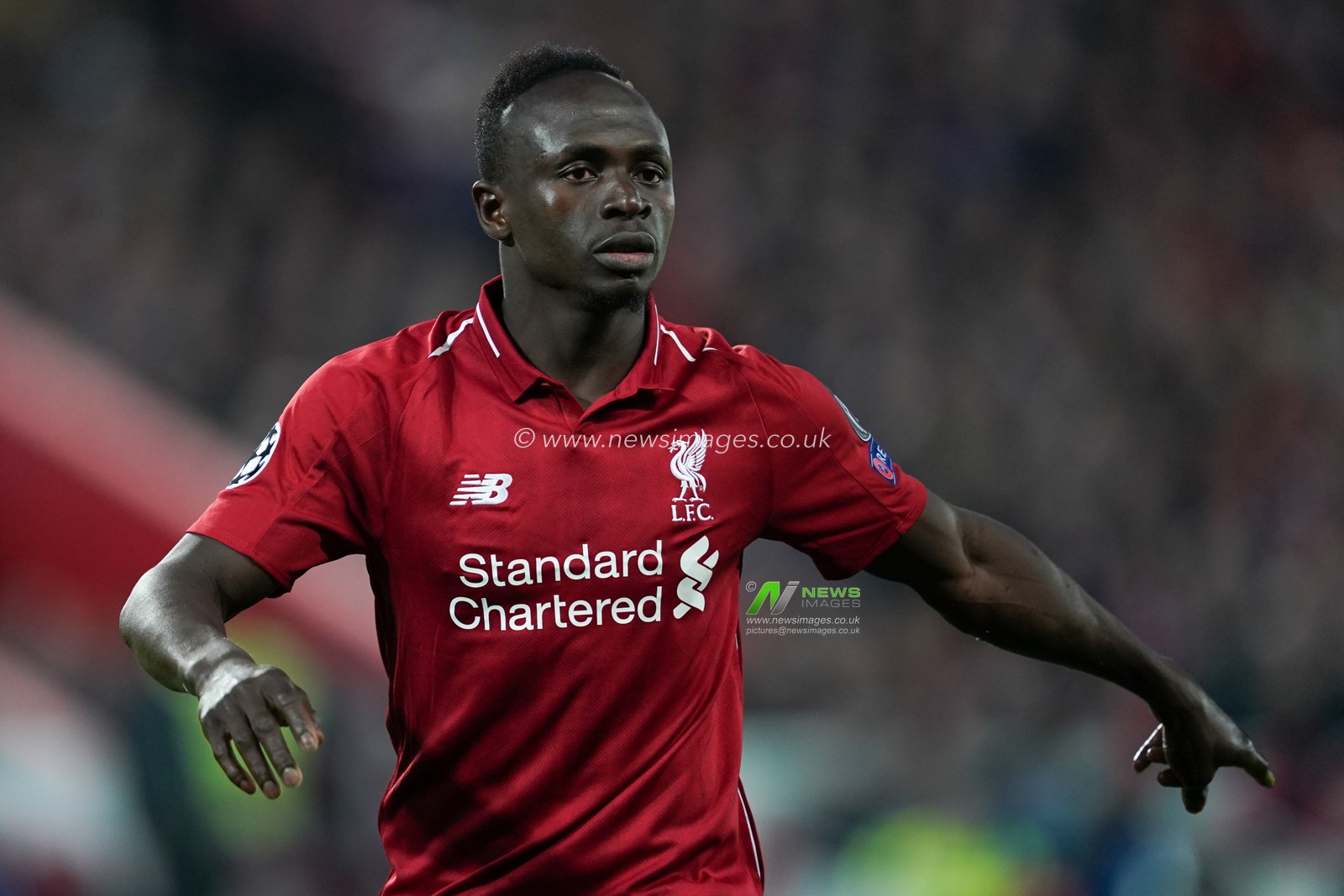 Liverpool's Sadio Mane

7th Mayl 2019 , Anfield Stadium, Liverpool, England;  UEFA Champions League Semi Final, Second Leg, Liverpool FC vs FC Barcelona 

Credit: Terry Donnelly/News Images
