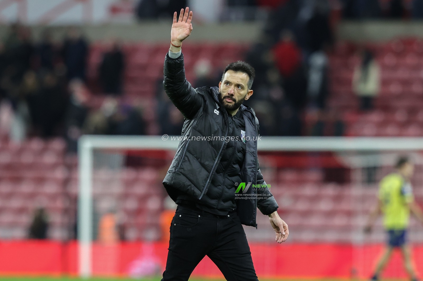 Carlos CorberÃ¡n manager of West Bromwich Albion waves to the fans after the game during the Sky Bet Championship match Sunderland vs West Bromwich Albion at Stadium Of Light, Sunderland, United Kingdom, 26th November 2024

(Photo by Alfie Cosgrove/News Images)