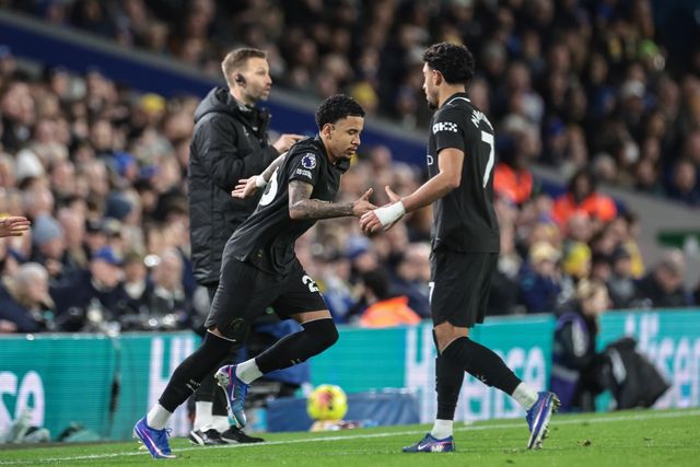 Omar Marmoush of Manchester City is substituted for Savinho of Manchester City during the Premier League match Leeds United vs Manchester City at Elland Road, Leeds, United Kingdom on 28 February 2026

(Photo by Mark Cosgrove/News Images)