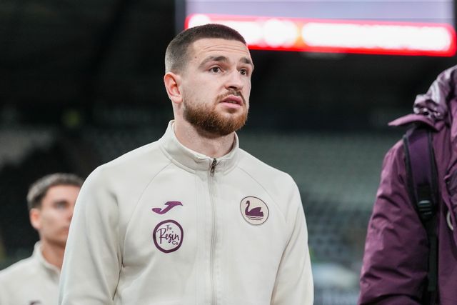 Zan Vipotnik of Swansea City arrives at the Swansea.com Stadium ahead of during the Sky Bet Championship match Swansea City vs Preston North End at Swansea.com Stadium, Swansea, United Kingdom on 24 February 2026

(Photo by Andrew Lewis/News Images)