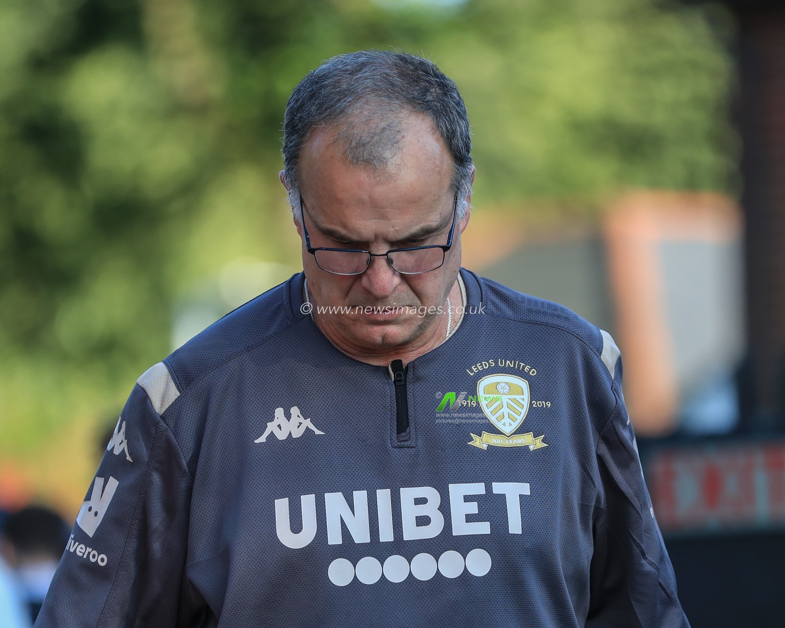 13th August 2019, Moor Lane, Salford, England; Carabao Cup, Round 1,  Salford City vs Leeds United ; Marcelo Bielsa manager of Leeds United arrives at Moor Lane


Credit: Mark Cosgrove/News Images

English Football League images are subject to DataCo Licence
