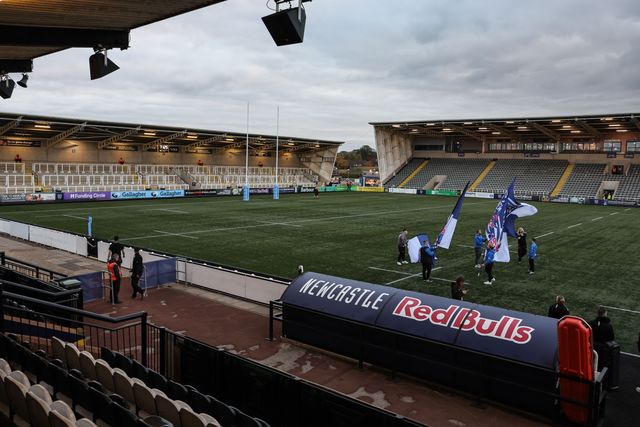 A general view of Kingston Park during the Gallagher Premiership match Newcastle Red Bulls vs Northampton Saints at Kingston Park, Newcastle, United Kingdom, 17th October 2025

(Photo by Mark Cosgrove/News Images)