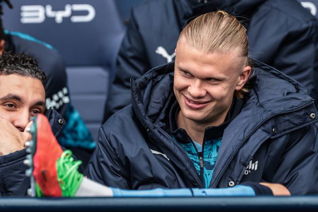 Erling Haaland of Manchester City during the Premier League match Manchester City vs Crystal Palace at Etihad Stadium, Manchester, United Kingdom on 13 May 2026

(Photo by Mark Cosgrove/News Images)